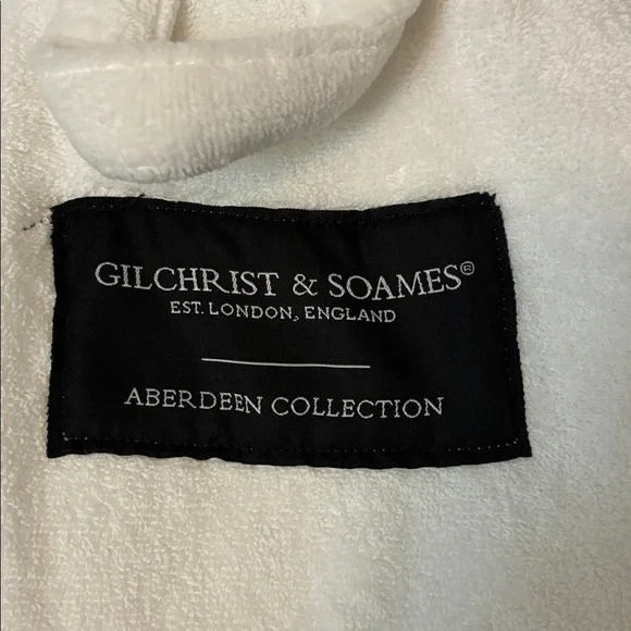 NWOT Cotton Velour White Bathrobe - Picture 6 of 9